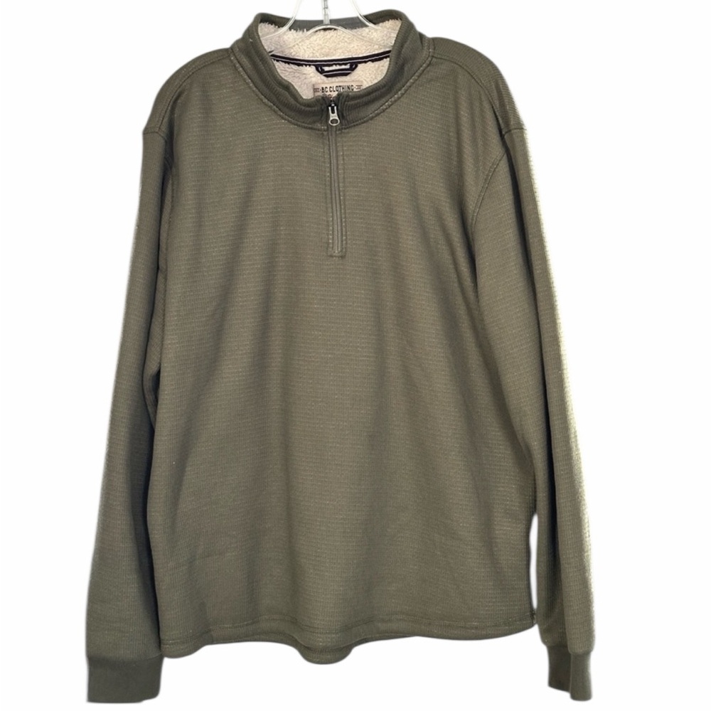 B.C. Clothing  - Men’s 1/4 Zip Sherpa Lined Sweatshirt - Size Large - Pre-Loved